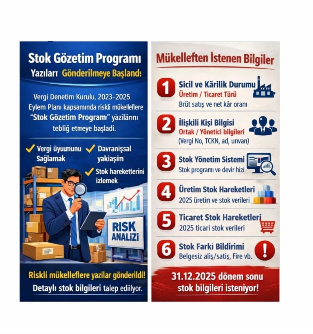 Maliye stok denetimine başlıyor